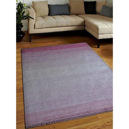 MICASA 5 x 8 ft. Hand Woven Viscose & Silk Area RugPink Contemporary MI1814083